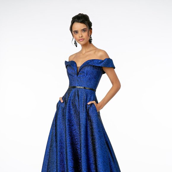 NEW LONG A-LINE SLEEVELESS DRESS WITH CUT-AWAY SHOULDERS AND ZIPPER BACK GL2982